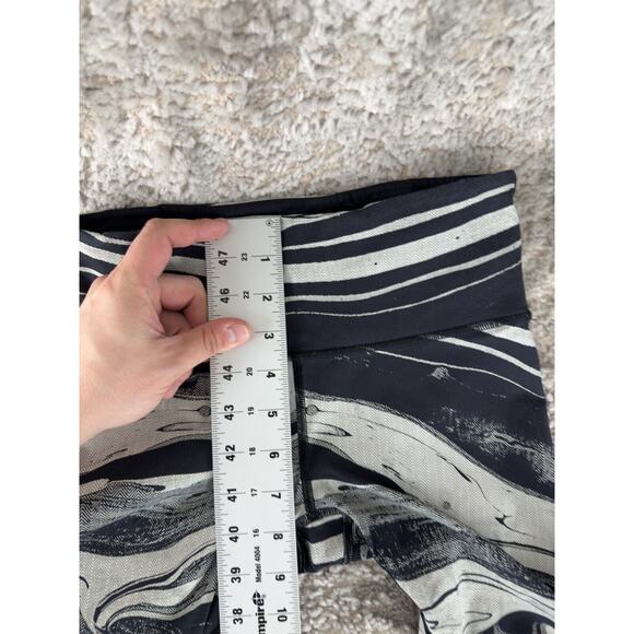 Lululemon Sz 4 Speed Wunder Tight Marble Print Leggings Pull On Stretch Pants - Picture 6 of 9